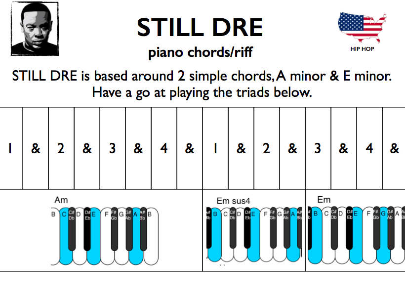 still dre piano sheet music